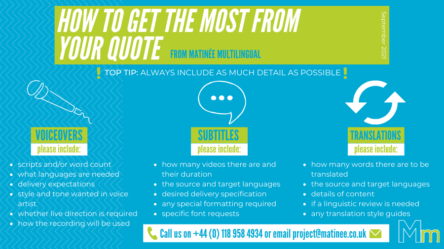 voiceover subtitle translation quote