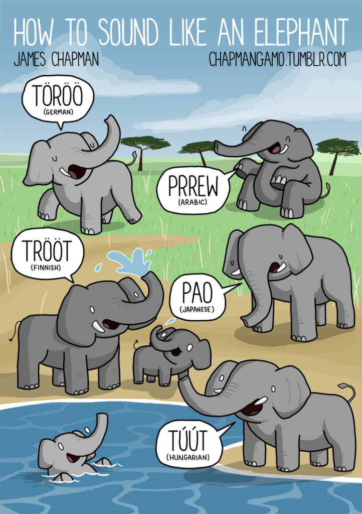 Elephant noises around the world