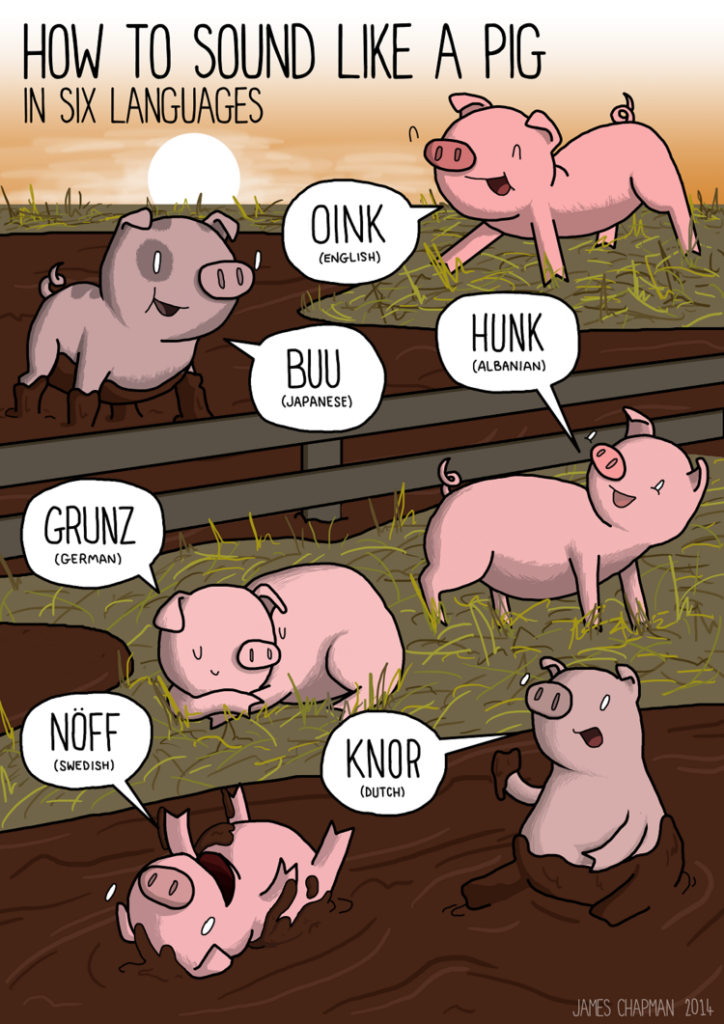 How pigs oink in other languages