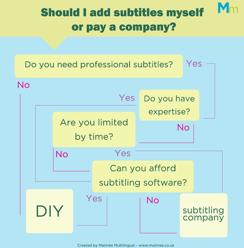 Professional Subtitling or DIY Flow Chart