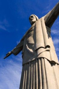 Christ the Redeemer, representing Brazilian Portuguese language history