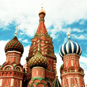 St. Basil's Cathedral, represnting Russian accent voice-over history