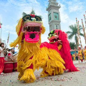 Lion Dancers, representing Vietnamese voice-over talent history