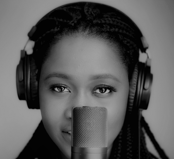 Portrait of the voice artist Bisola W