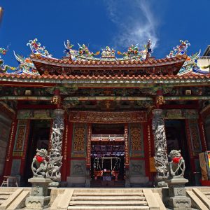 Grand Mazu Temple, representing Taiwanese subtitling language history