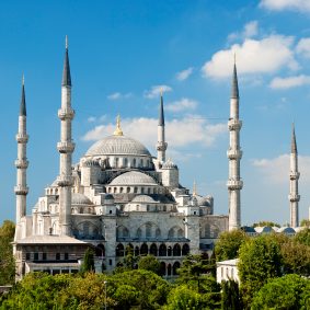 Hagia Sophia, representing Turkish subtitling language history