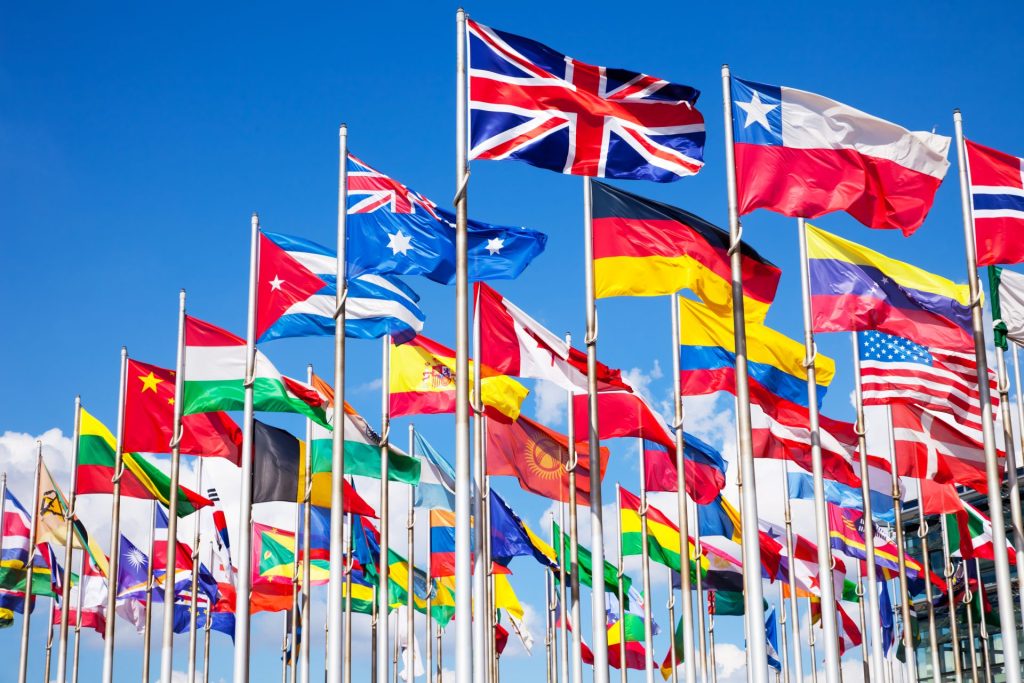flags around the world